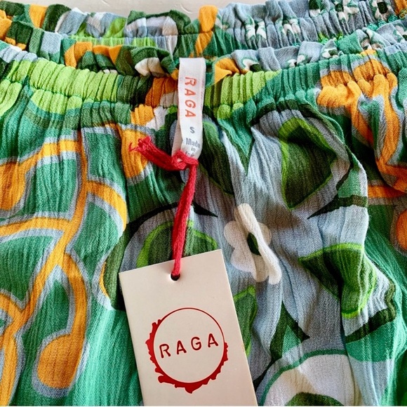 Anthropologie Off-The-Shoulder Bohemian Floral Top Size Small Raga Boho Top NWT - Picture 5 of 11